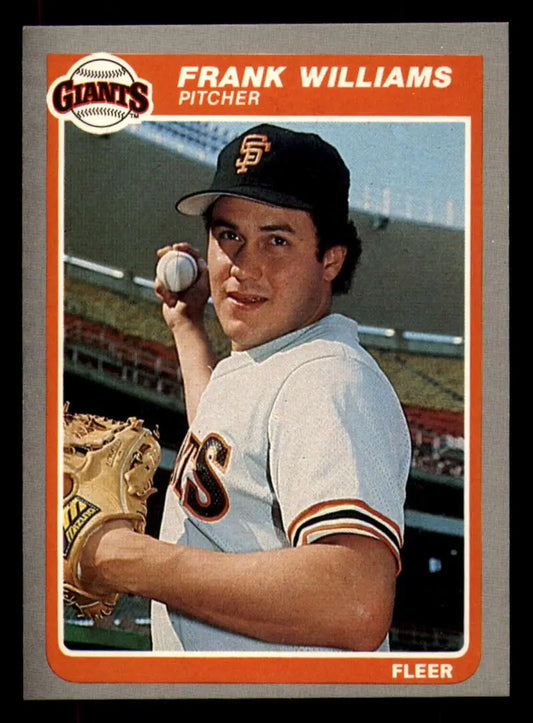 1985 Fleer #624 Frank Williams EX Excellent San Francisco Giants Baseball Card - Baseball Card Single
