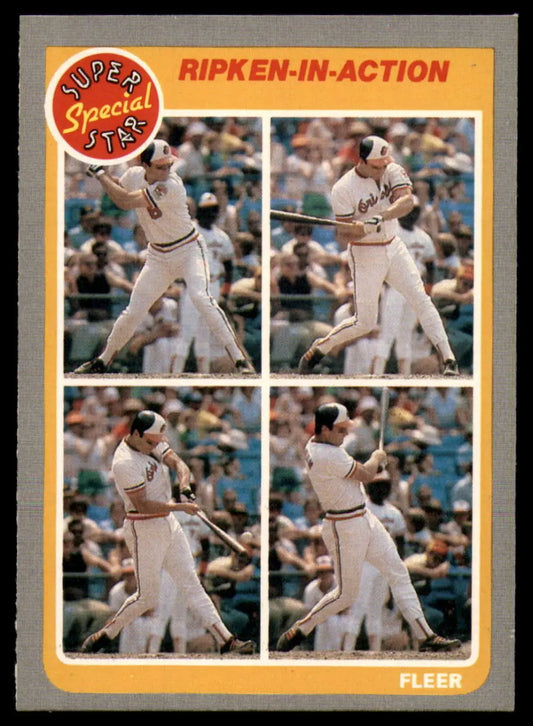1985 Fleer #626 Cal Ripken Jr. EX Excellent Baltimore Orioles Baseball Card - Baseball Card Single