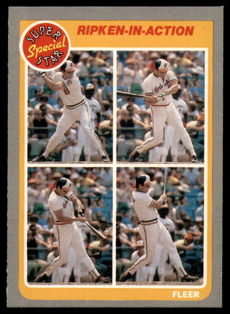 1985 Fleer #626 Cal Ripken Jr. EX Excellent Baltimore Orioles Baseball Card - Baseball Card Single