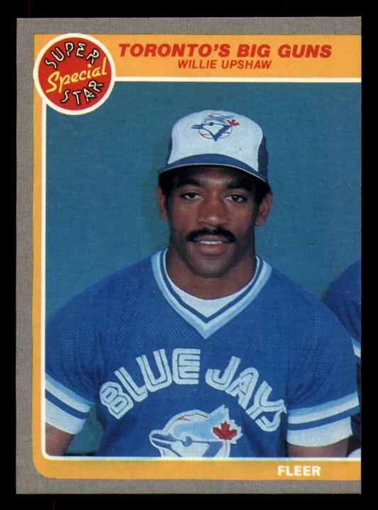 1985 Fleer #635 Willie Upshaw EX Excellent Toronto Blue Jays Baseball Card - Baseball Card Single