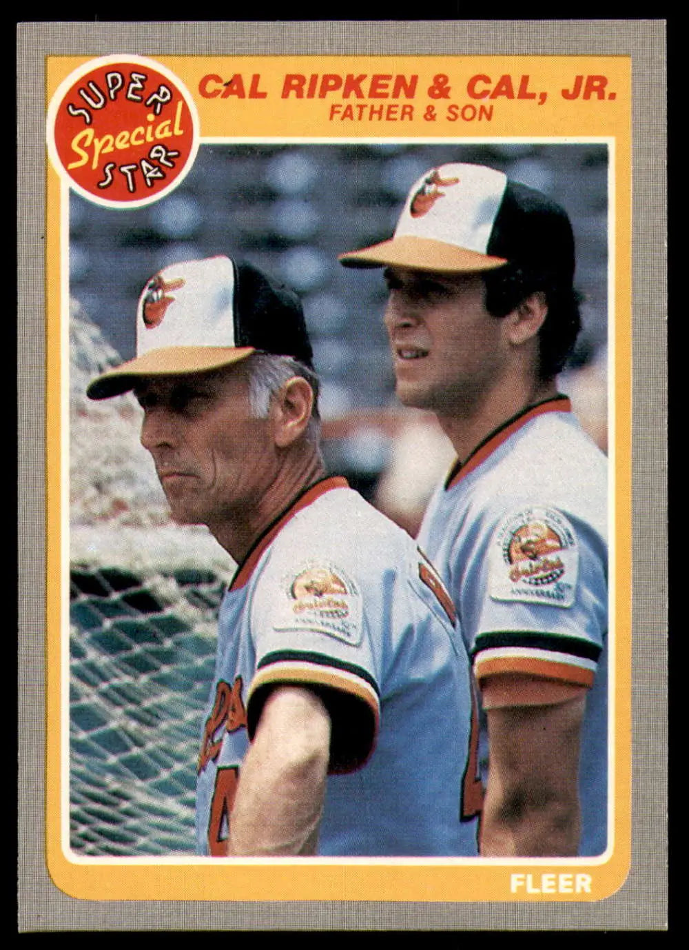 1985 Fleer #641 Cal Ripken Jr./Cal Ripken Sr. EX Excellent Baltimore Orioles Baseball Card - Baseball Card Single