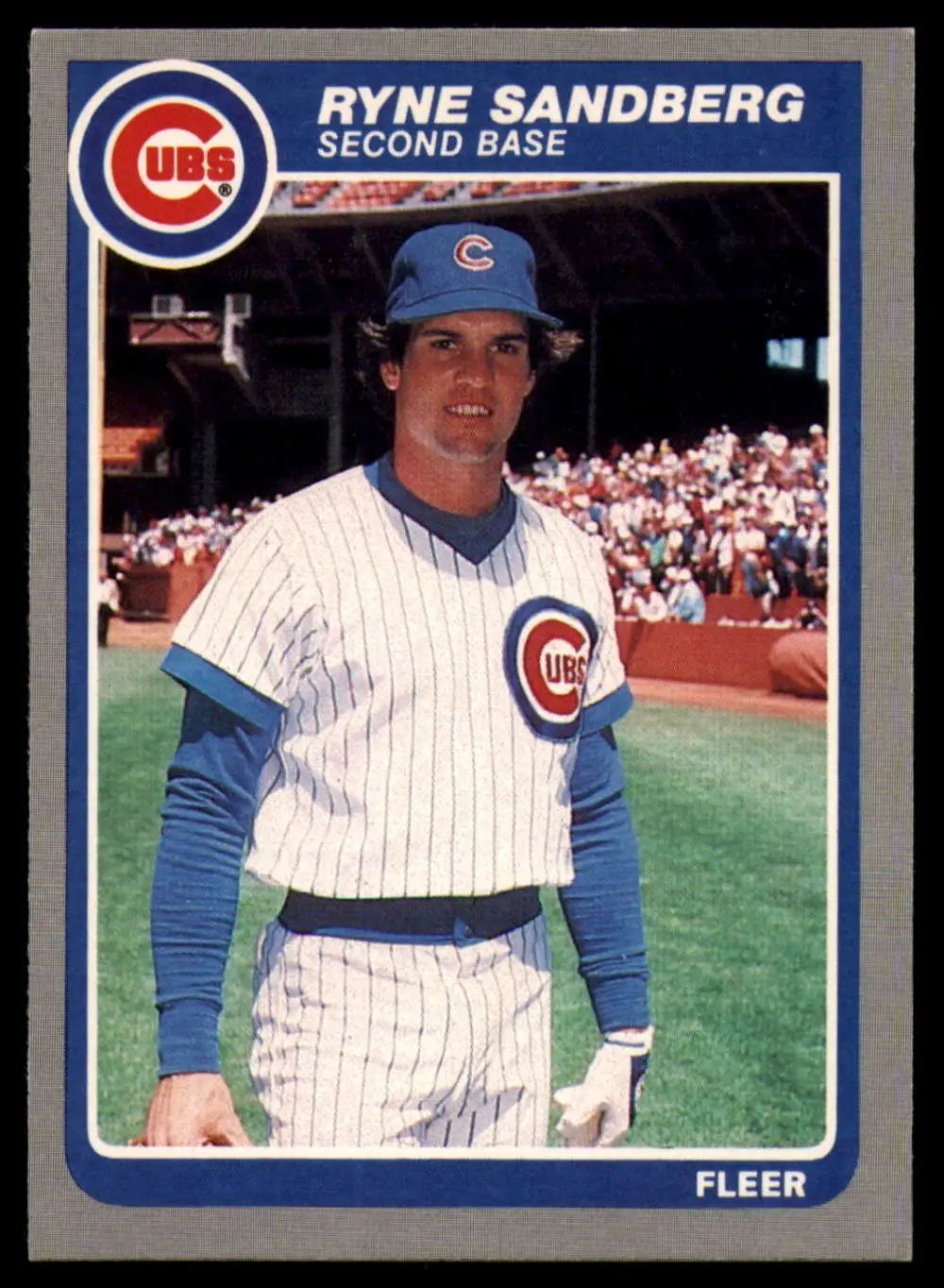 1985 Fleer #65 Ryne Sandberg EX Excellent Chicago Cubs Baseball Card - Baseball Card Single