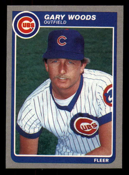1985 Fleer #71 Gary Woods EX Excellent Chicago Cubs Baseball Card - Baseball Card Single