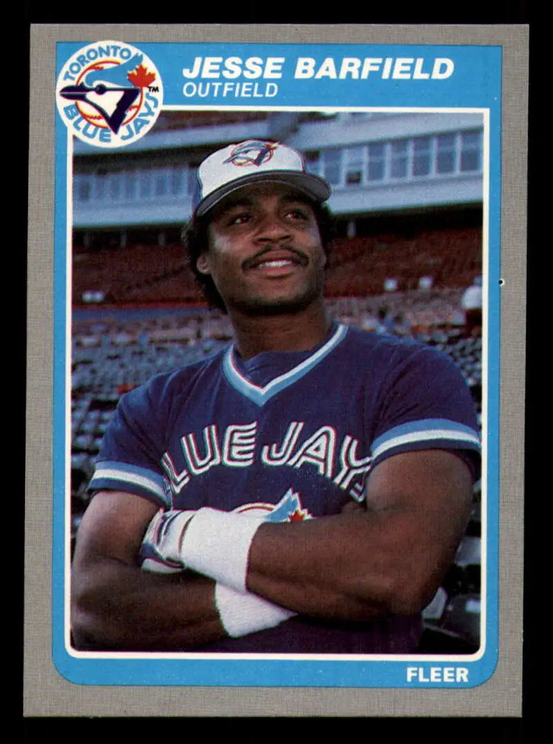 1985 Fleer #99 Jesse Barfield EX Excellent Toronto Blue Jays Baseball Card - Baseball Card Single