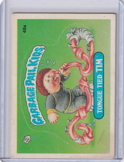 Garbage Pail Kids trading card from Pail Kids Series 2 48a Tongue Ried TIM
