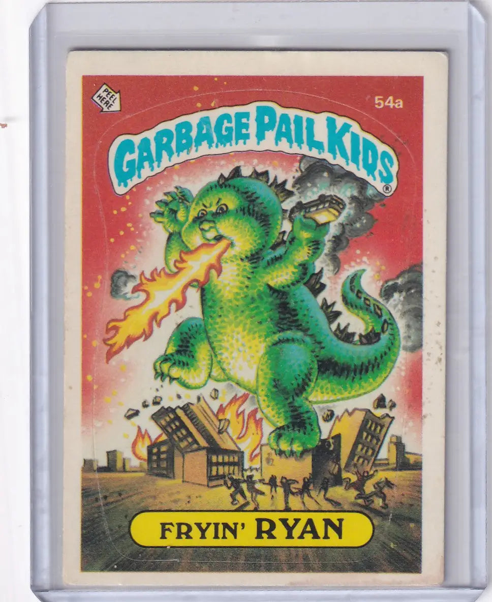 Garbage Pail Kids Series 2 54a Fryin Ryan trading card shown in collectible product