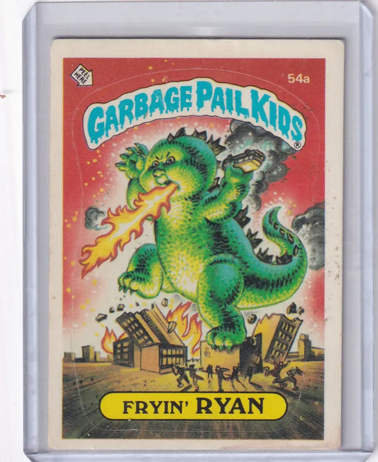 Garbage Pail Kids Series 2 54a Fryin Ryan trading card shown in collectible product