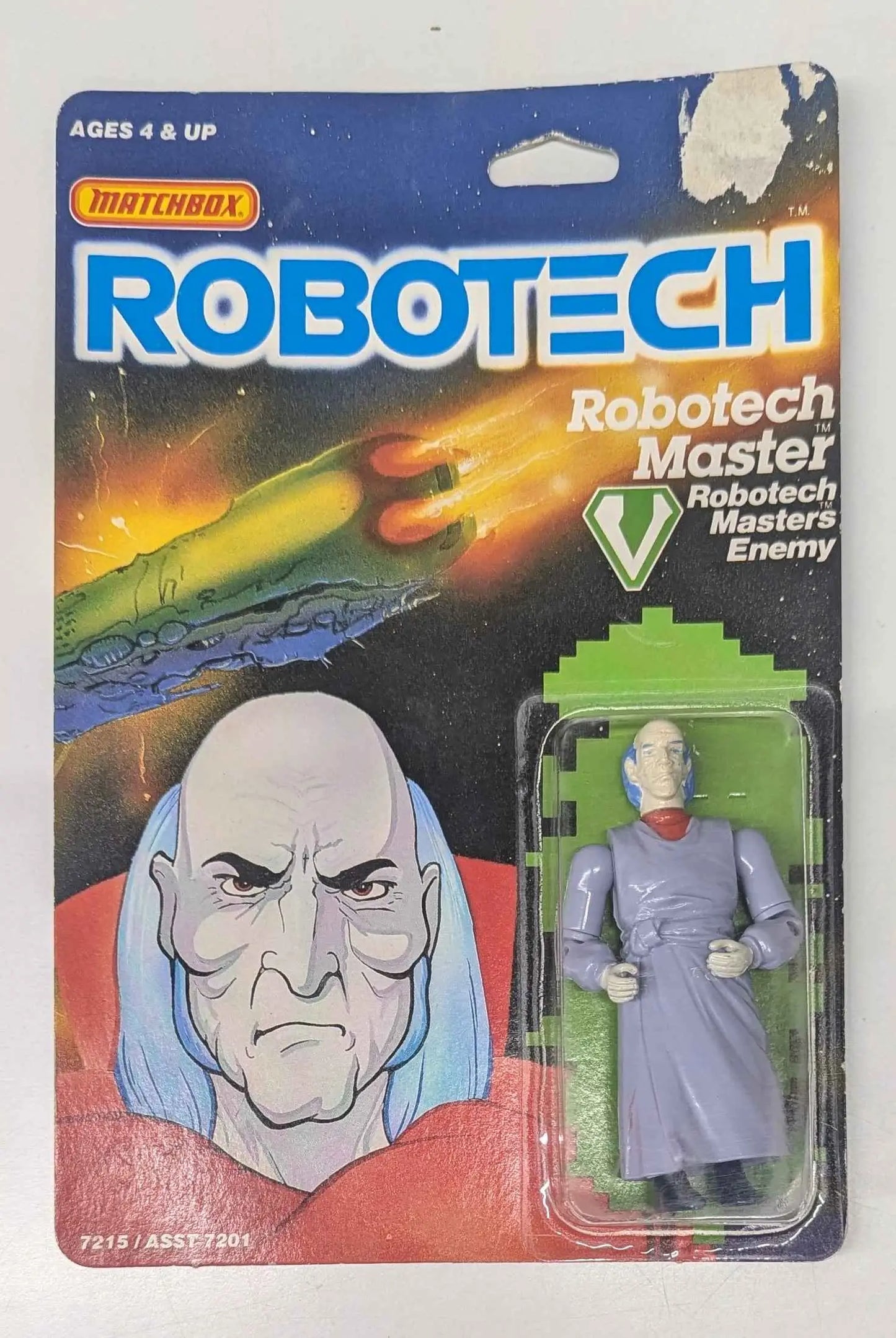 Vintage Matchbox Robotech Master Action Figure sealed in original packaging, impressive size
