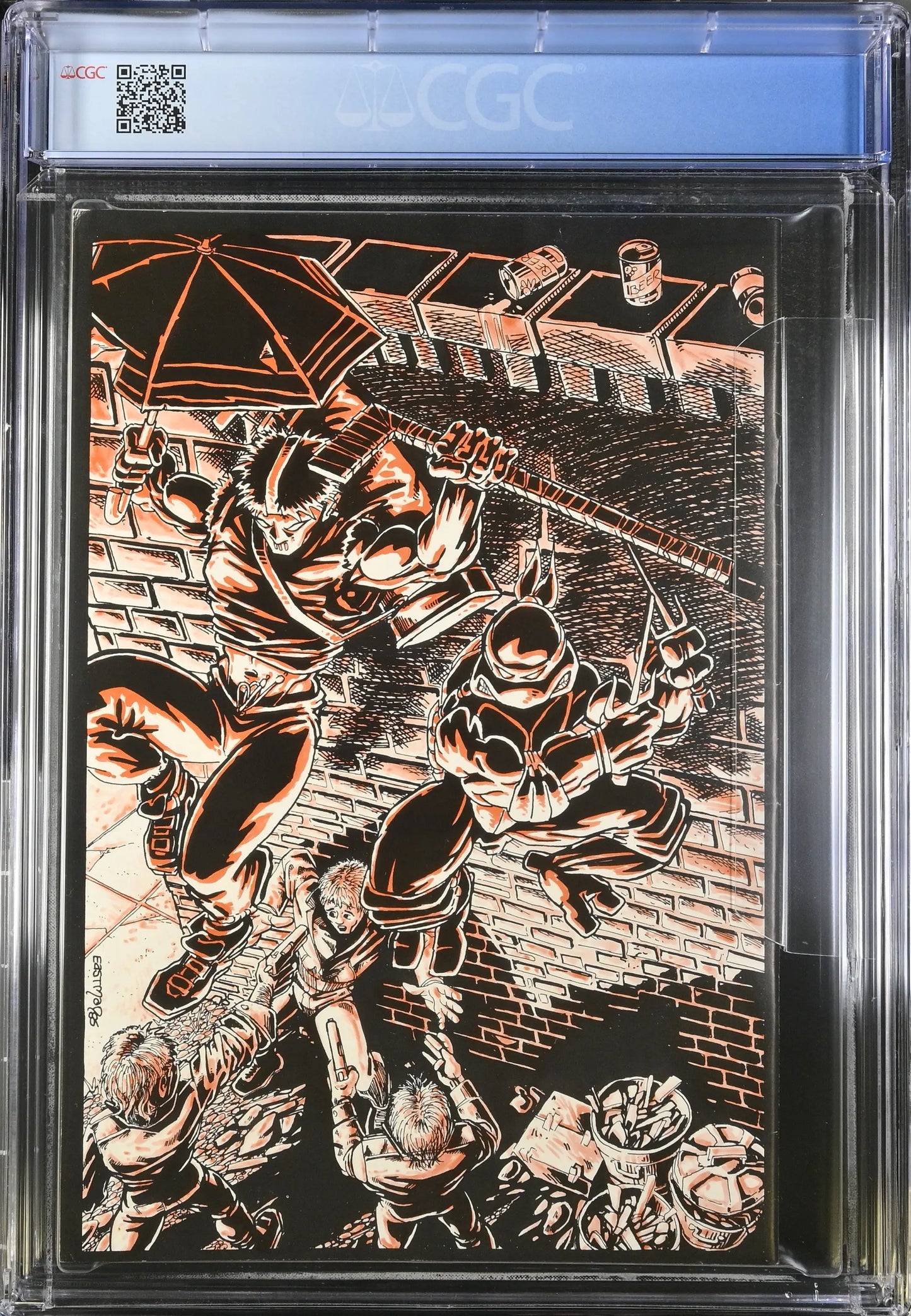 Graded CGC 8.5 comic book featuring Teenage Mutant Ninja Turtles Raphael artwork