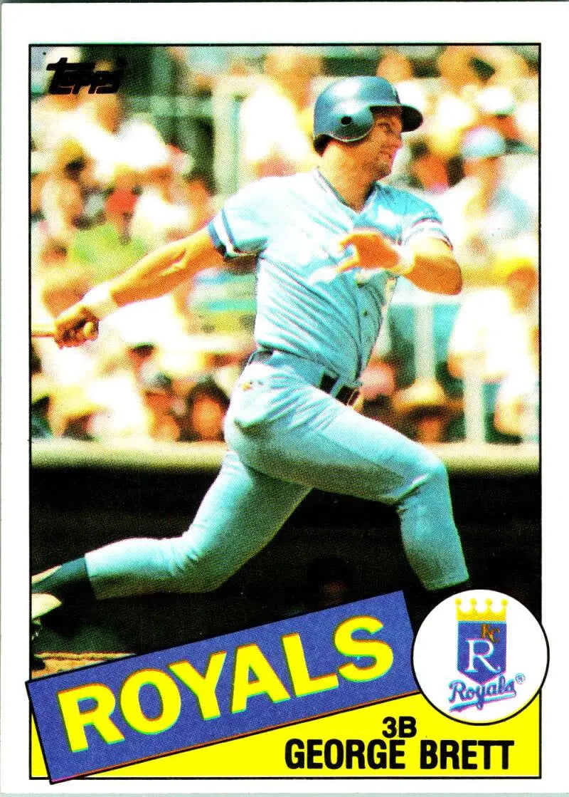 1985 Topps #100 George Brett EX Excellent Kansas City Royals Baseball Card - Baseball Card Single