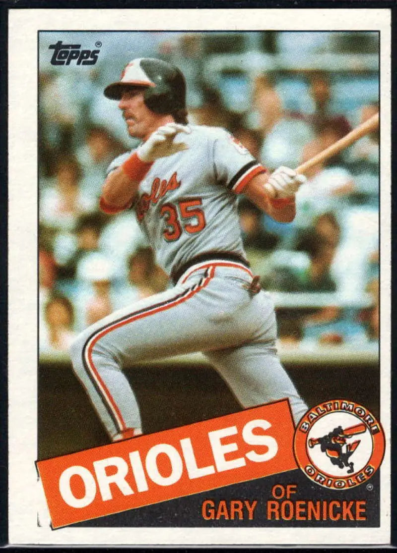 1985 Topps #109 Gary Roenicke EX Excellent Baltimore Orioles Baseball Card - Baseball Card Single