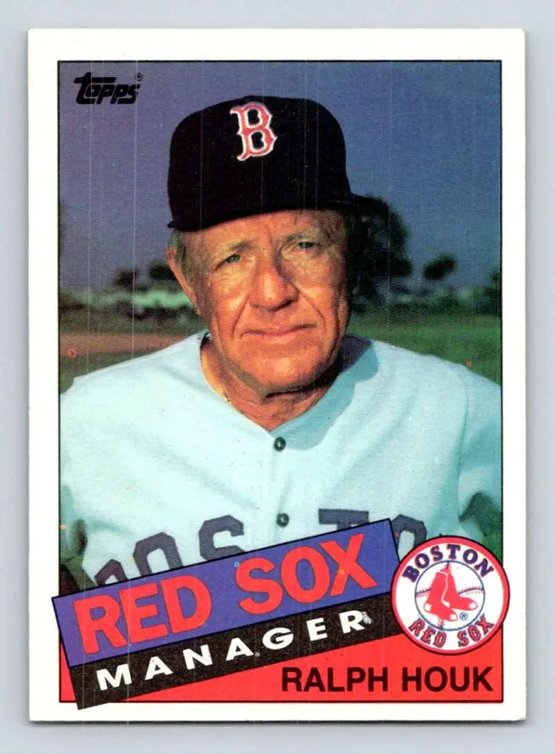 1985 Topps #11 Ralph Houk EX Excellent Boston Red Sox Baseball Card - Baseball Card Single