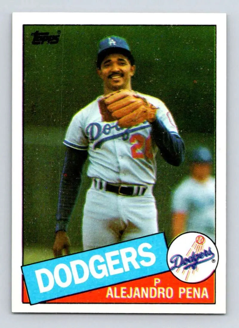 1985 Topps #110 Alejandro Pena EX Excellent Los Angeles Dodgers Baseball Card - Baseball Card Single