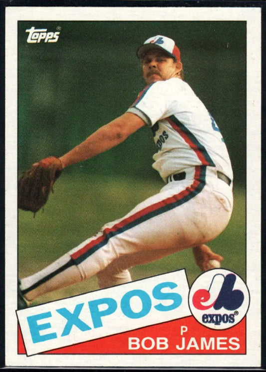 1985 Topps #114 Bob James EX Excellent Montreal Expos Baseball Card - Baseball Card Single