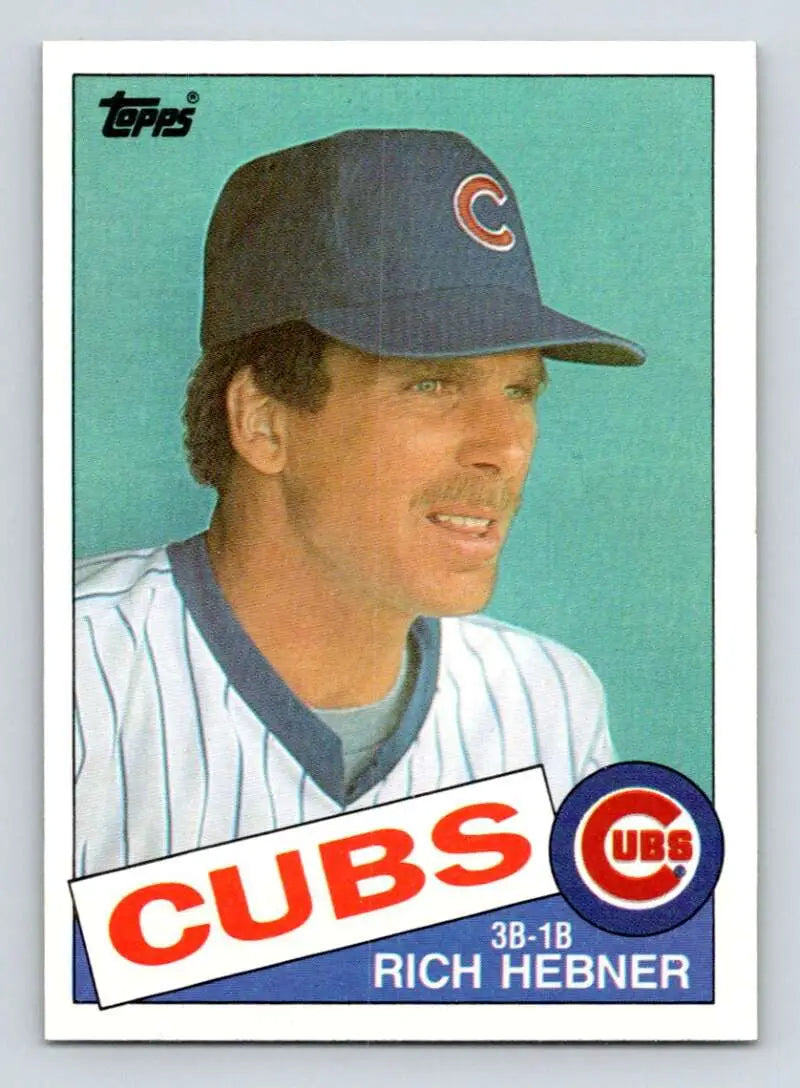 1985 Topps #124 Richie Hebner EX Excellent Chicago Cubs Baseball Card - Baseball Card Single