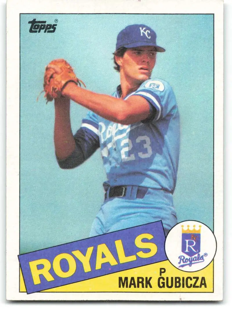 1985 Topps #127 Mark Gubicza EX Excellent RC Rookie Kansas City Royals Baseball Card - Baseball Card Single