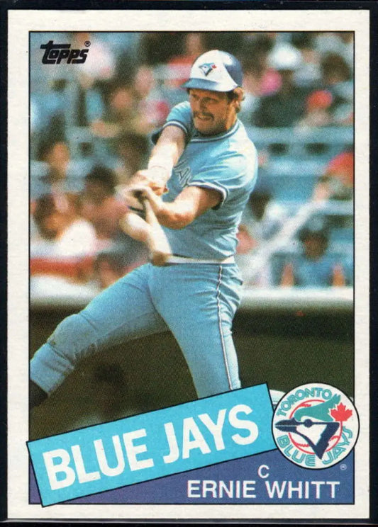 1985 Topps #128 Ernie Whitt EX Excellent Toronto Blue Jays Baseball Card - Baseball Card Single