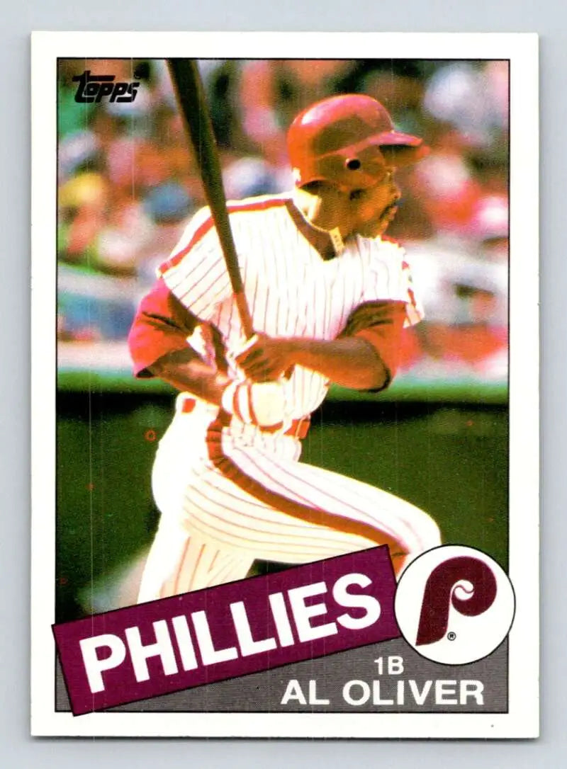 1985 Topps #130 Al Oliver EX Excellent Philadelphia Phillies Baseball Card - Baseball Card Single