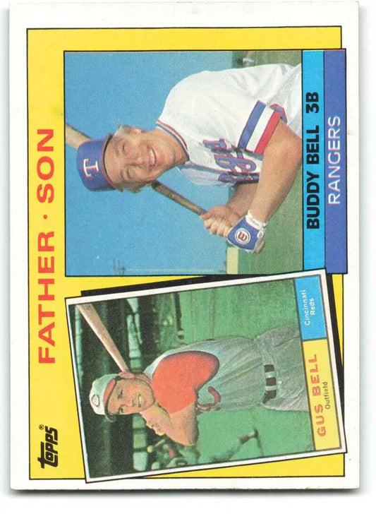 1985 Topps #131 Gus Bell/Buddy Bell EX Excellent Cincinnati Reds/Texas Rangers Baseball Card - Baseball Card Single