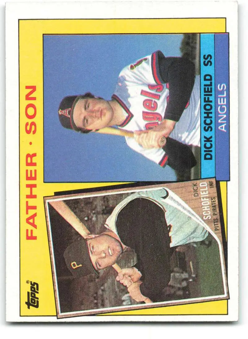 1985 Topps #138 Ducky Schofield/Dick Schofield EX Excellent Pittsburgh Pirates/California Angels Baseball Card