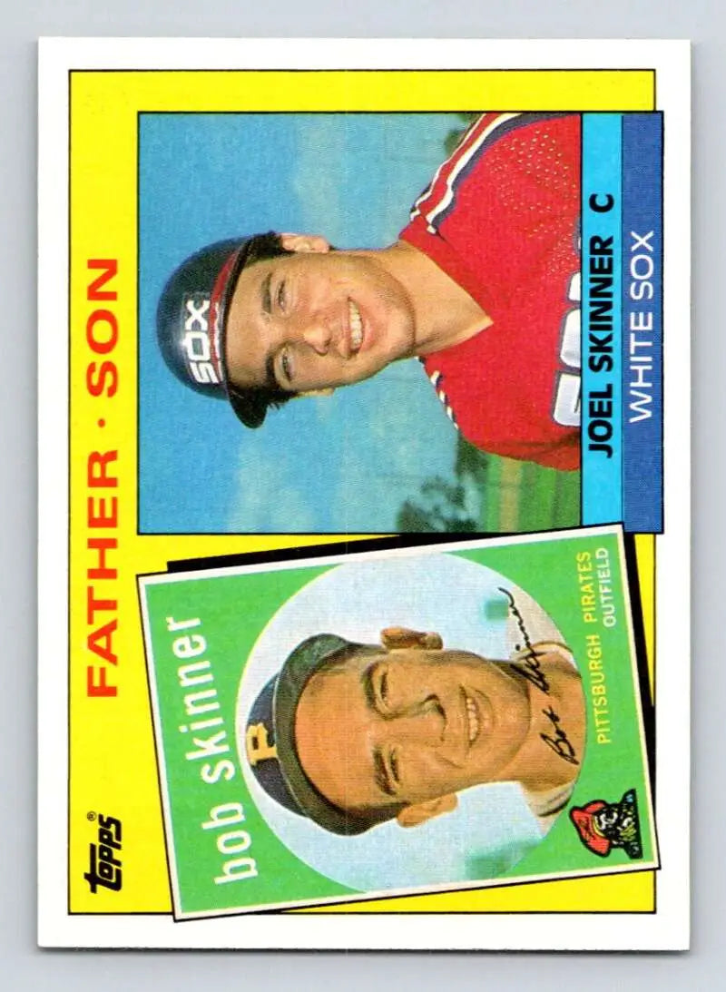 1985 Topps #139 Bob Skinner/Joel Skinner EX Excellent Pittsburgh Pirates/Chicago White Sox Baseball Card - Baseball