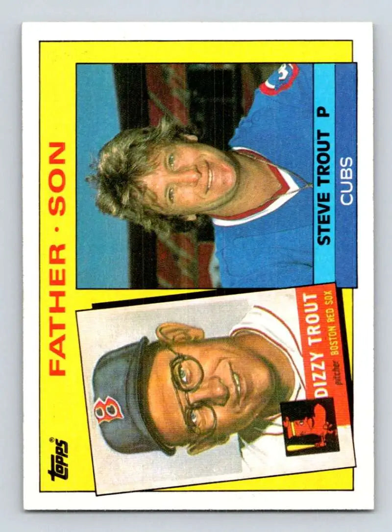 1985 Topps #142 Dizzy Trout/Steve Trout EX Excellent Boston Red Sox/Chicago Cubs Baseball Card - Baseball Card Single