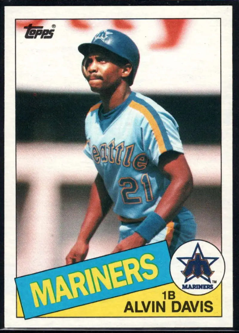 1985 Topps #145 Alvin Davis EX Excellent RC Rookie Seattle Mariners Baseball Card - Baseball Card Single