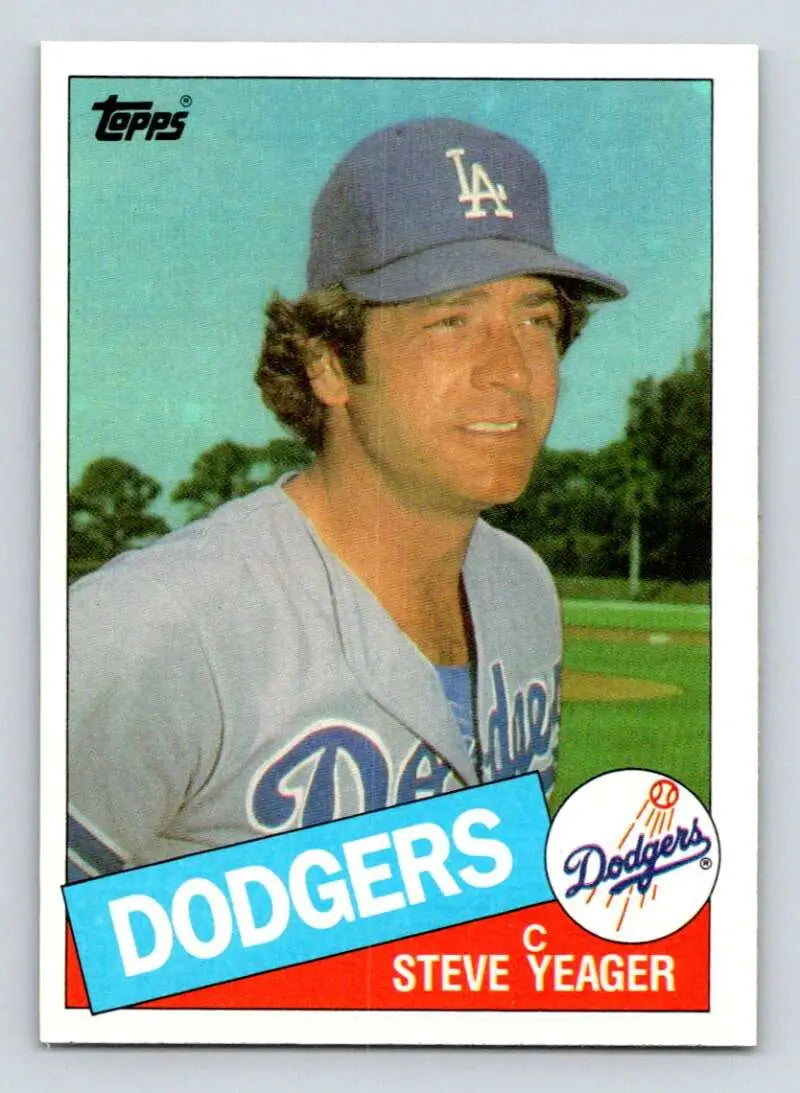 1985 Topps #148 Steve Yeager EX Excellent Los Angeles Dodgers Baseball Card - Baseball Card Single
