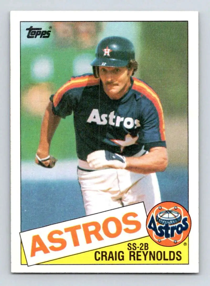 1985 Topps #156 Craig Reynolds EX Excellent Houston Astros Baseball Card - Baseball Card Single
