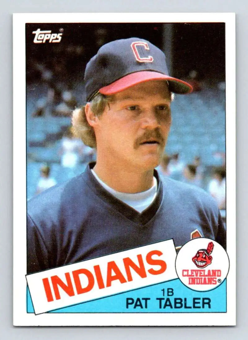 1985 Topps #158 Pat Tabler EX Excellent Cleveland Indians Baseball Card - Baseball Card Single