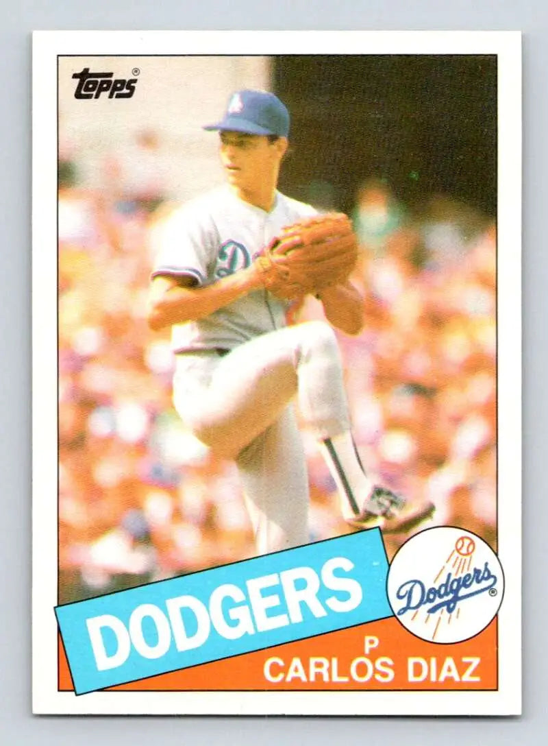 1985 Topps #159 Carlos Diaz EX Excellent Los Angeles Dodgers Baseball Card - Baseball Card Single