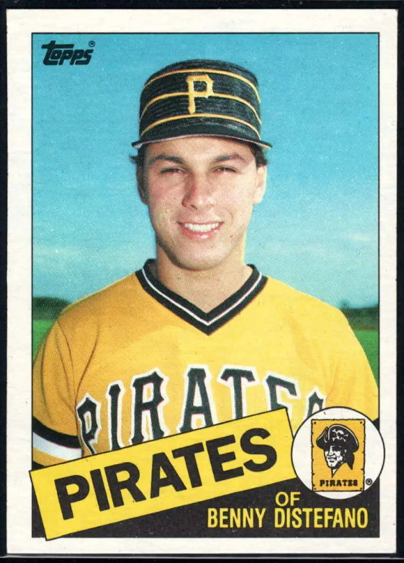 1985 Topps #162 Benny Distefano EX Excellent RC Rookie Pittsburgh Pirates Baseball Card - Baseball Card Single