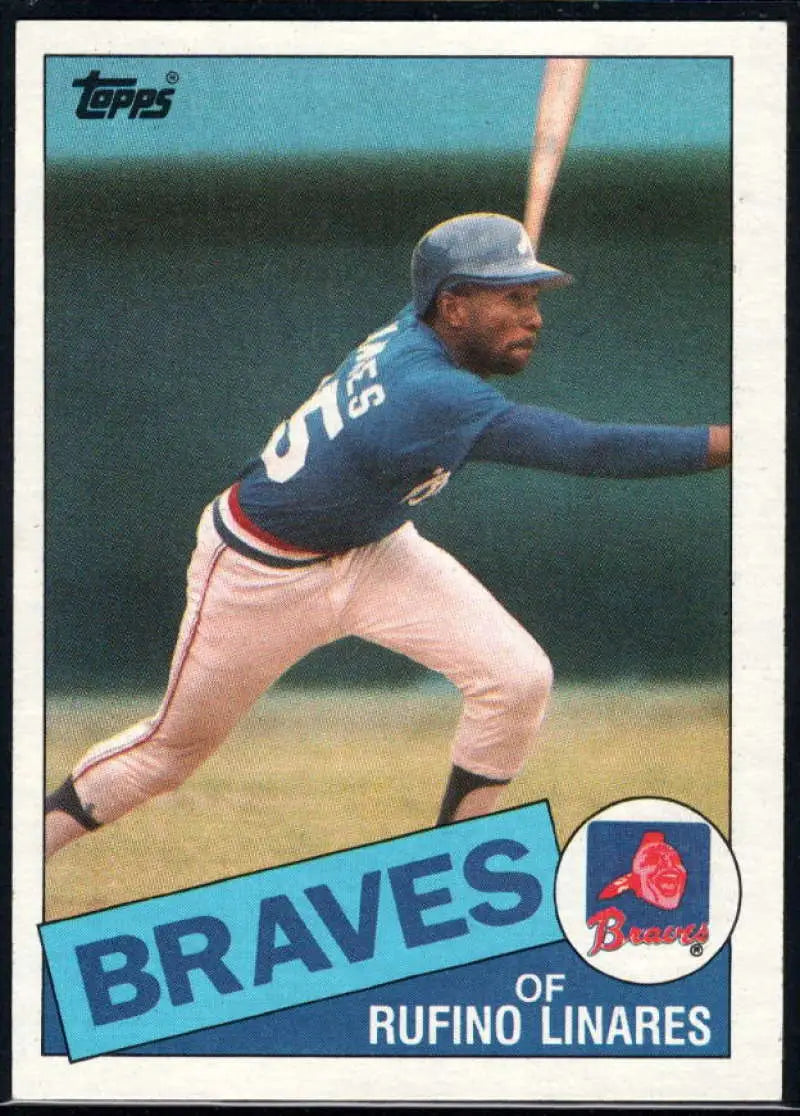 1985 Topps #167 Rufino Linares EX Excellent Atlanta Braves Baseball Card - Baseball Card Single