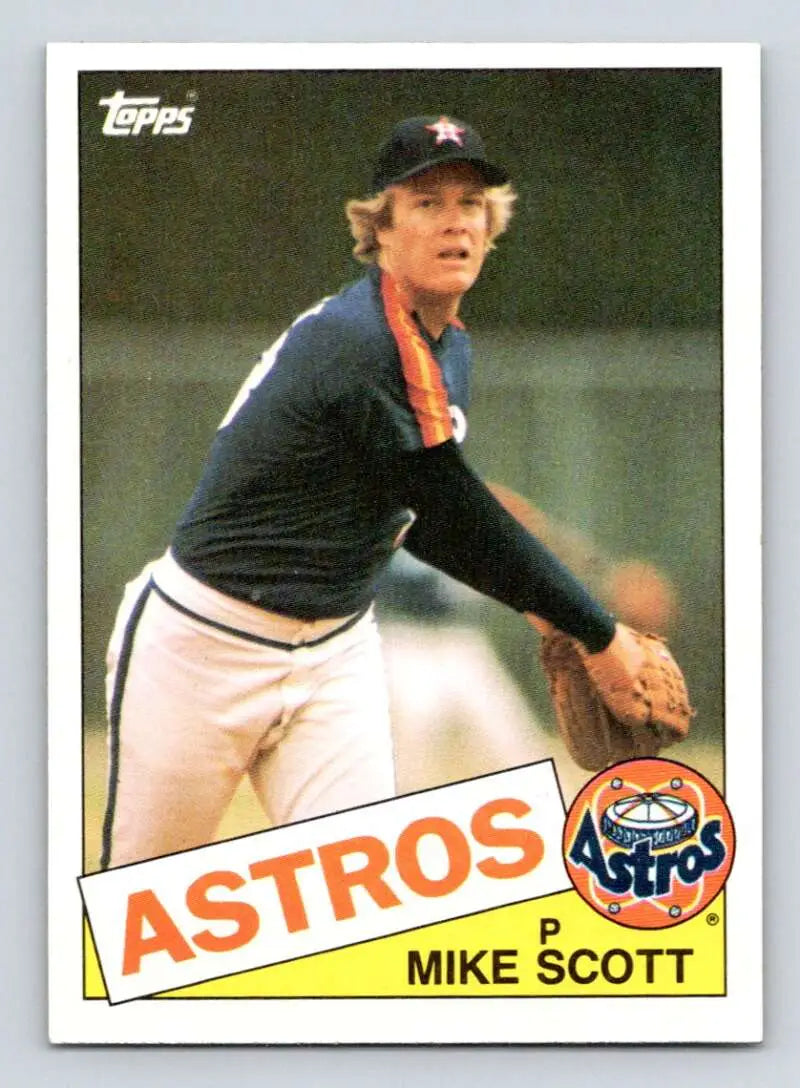 1985 Topps #17 Mike Scott EX Excellent Houston Astros Baseball Card - Baseball Card Single