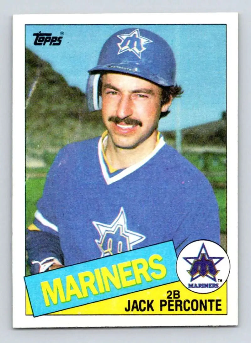 1985 Topps #172 Jack Perconte EX Excellent Seattle Mariners Baseball Card - Baseball Card Single