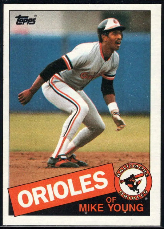 1985 Topps #173 Mike Young EX Excellent Baltimore Orioles Baseball Card - Baseball Card Single