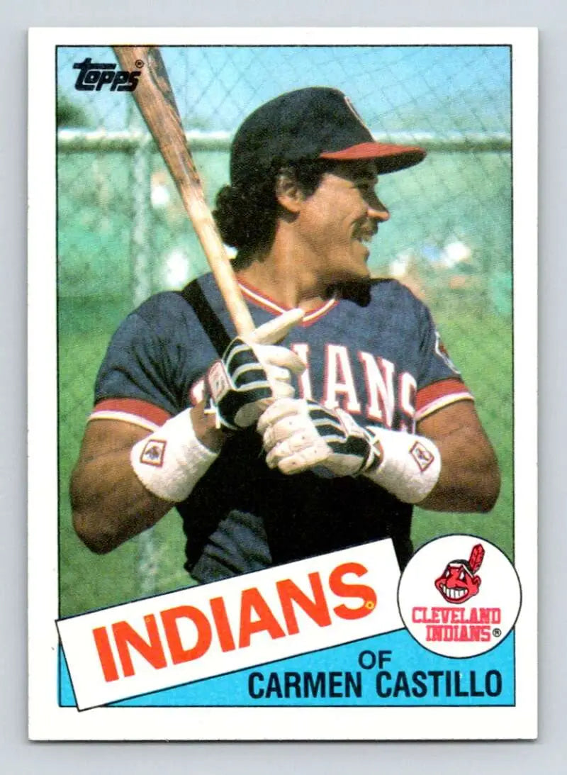 1985 Topps #184 Carmen Castillo EX Excellent Cleveland Indians Baseball Card - Baseball Card Single