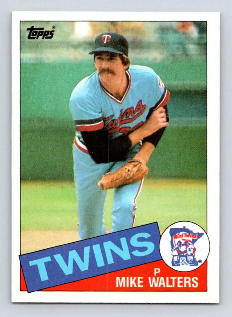 1985 Topps #187 Mike Walters EX Excellent Minnesota Twins Baseball Card - Baseball Card Single