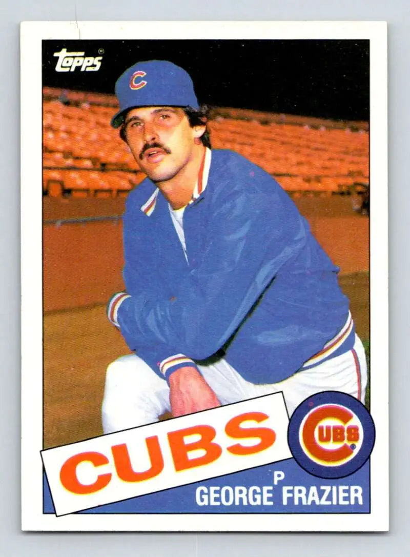 1985 Topps #19 George Frazier EX Excellent Chicago Cubs Baseball Card - Baseball Card Single