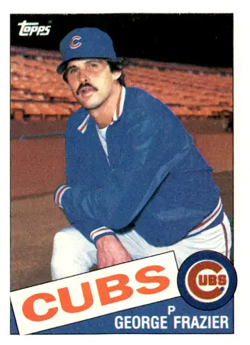 1985 Topps George Frazier baseball card with original gloss from Simply Sandoval