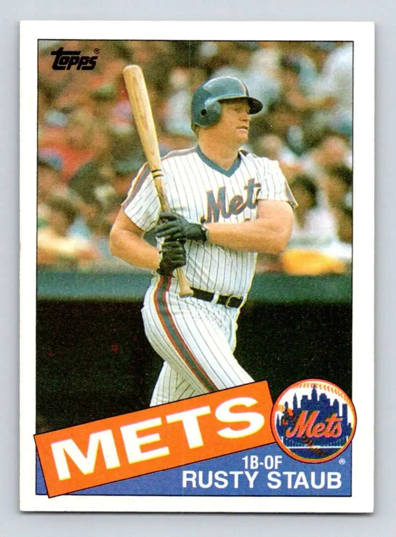 1985 Topps #190 Rusty Staub EX Excellent New York Mets Baseball Card - Baseball Card Single