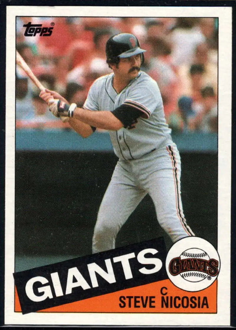 1985 Topps #191 Steve Nicosia EX Excellent San Francisco Giants Baseball Card - Baseball Card Single