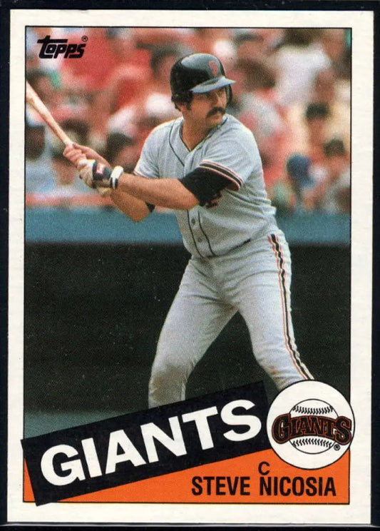 1985 Topps #191 Steve Nicosia EX Excellent San Francisco Giants Baseball Card - Baseball Card Single