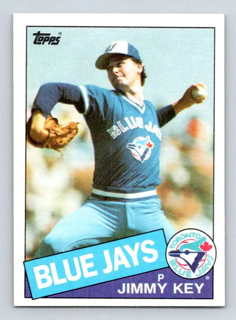 1985 Topps #193 Jimmy Key EX Excellent RC Rookie Toronto Blue Jays Baseball Card - Baseball Card Single