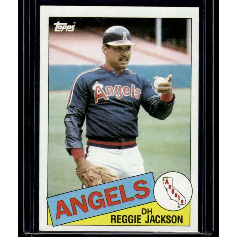 1985 Topps #200 Reggie Jackson California Angels EX Excellent - Baseball Card Single