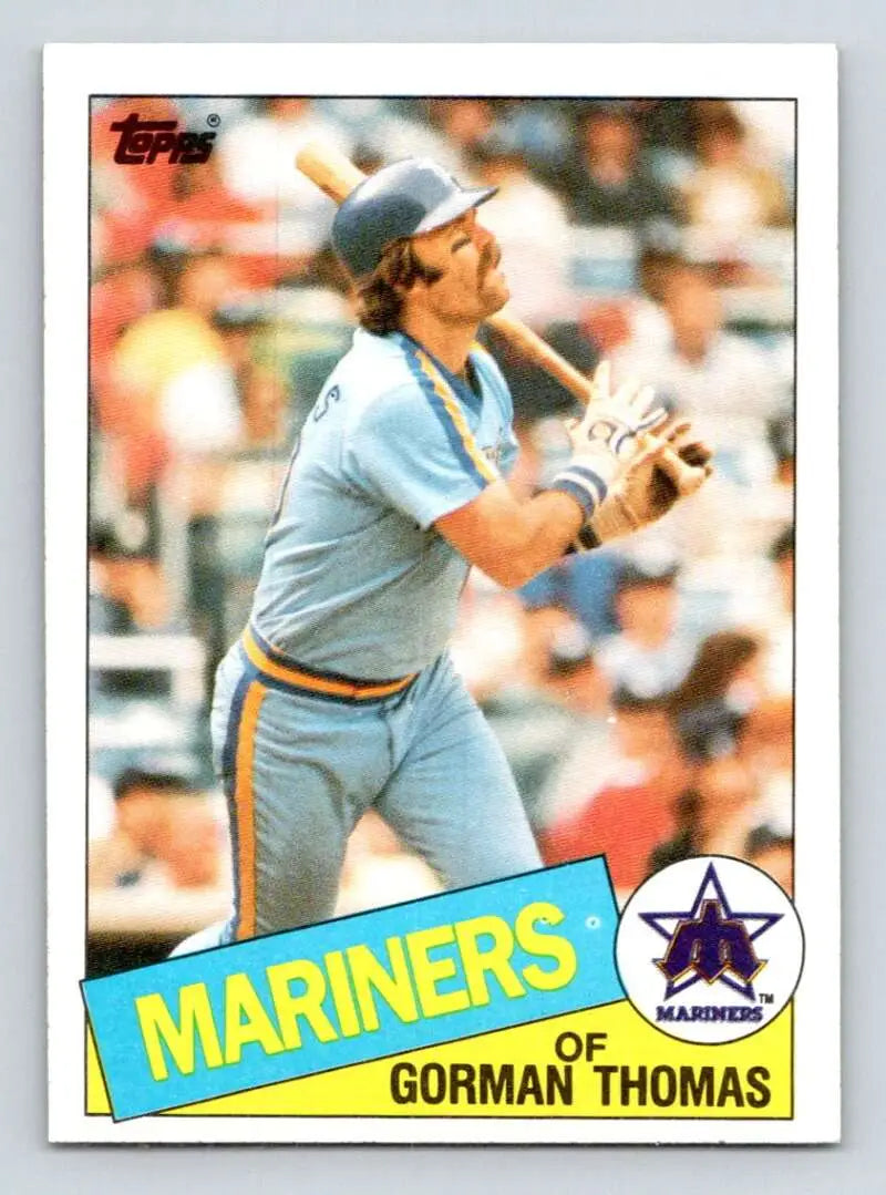 1985 Topps #202 Gorman Thomas EX Excellent Seattle Mariners Baseball Card - Baseball Card Single