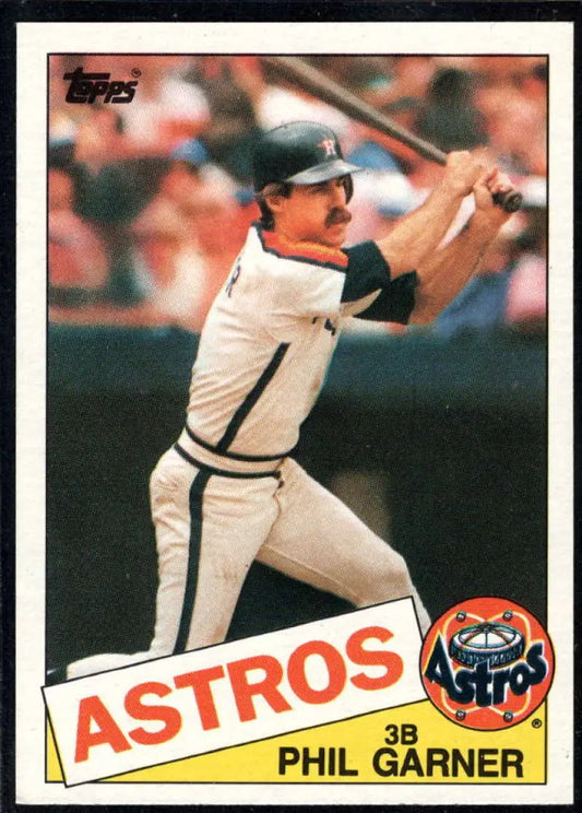 1985 Topps #206 Phil Garner EX Excellent Houston Astros Baseball Card - Baseball Card Single