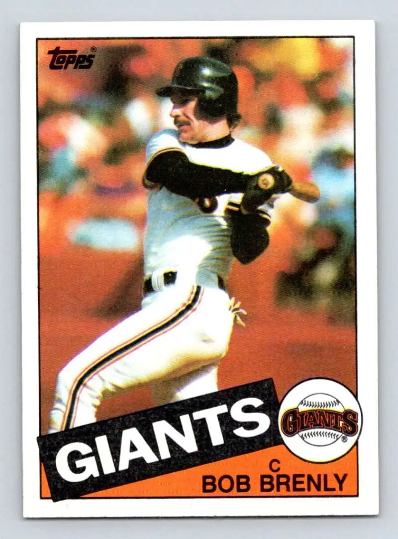 1985 Topps #215 Bob Brenly EX Excellent San Francisco Giants Baseball Card - Baseball Card Single