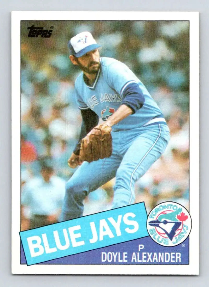 1985 Topps #218 Doyle Alexander EX Excellent Toronto Blue Jays Baseball Card - Baseball Card Single