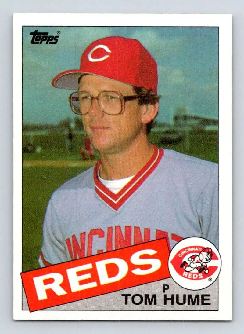1985 Topps #223 Tom Hume EX Excellent Cincinnati Reds Baseball Card - Baseball Card Single